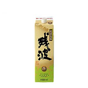 残波 泡盛 25度 比嘉酒造 1.8L(1800ml) パック 6本入｜daihei