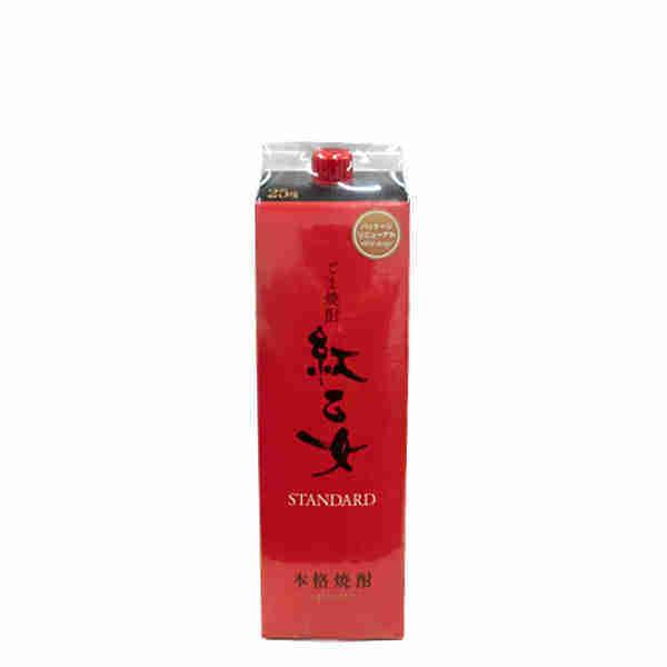 紅乙女 ごま 25度 紅乙女酒造 1.8L(1800ml) パック 6本入り  