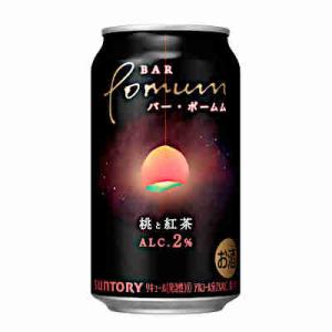 バー ポームム 桃と紅茶 サントリー 350ml 缶 24本入｜daihei