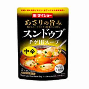 スンドゥブ チゲ用スープ あさりの旨み 中辛 300g 2人前 ダイショー｜daihei