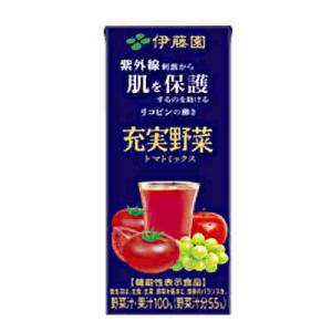 充実野菜 トマトミックス 伊藤園 200ml 紙パック 24本入
