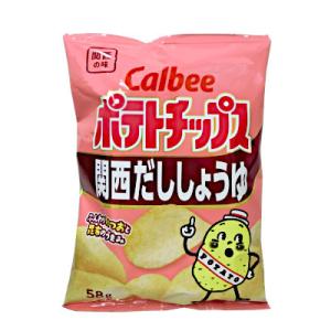 ポテトチップス 関西だししょうゆ カルビー 58g 12個入｜daihei