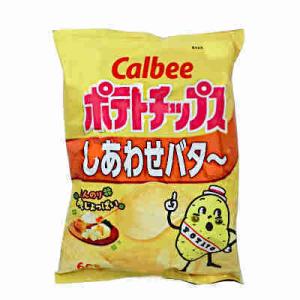 ポテトチップス しあわせバター カルビー 60g 12個