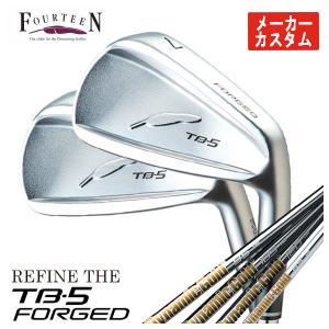 (メーカーカスタム) フォーティーン REFINE THE TB-5 フォージド アイアン ダイナミックゴールド85・95・105・120シャフト 5本セット(#6-Pw) TB-5 FORGED