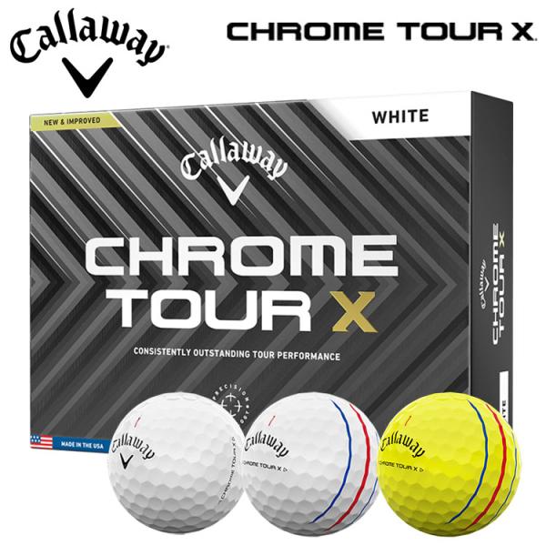 【大特価！】キャロウェイ Callaway ゴルフボール 1ダース 12球入り クロムツアーX / ...