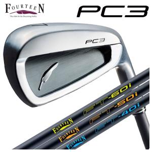 【5月17日発売予定】 フォーティーン  PC-3('24) アイアン FT-40i・FT-50i・FT-60i カーボンシャフト 4本セット（#7-Pw） Fourteen 日本正規品｜daiichigolf