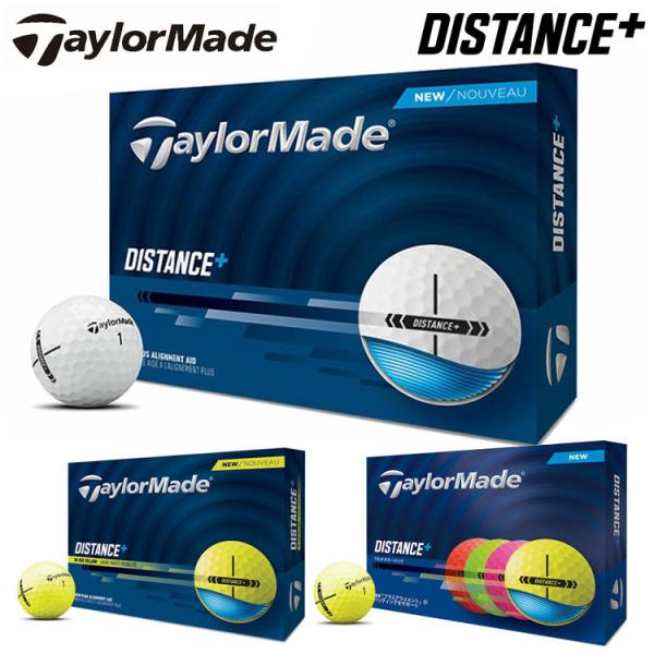 テーラーメイド ゴルフボール ディスタンスプラス Distance+ 1ダース 12球 Taylor...