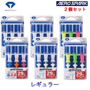 【2個セット・送料無料】ダイヤ エアロスパークティー レギュラー TE-717 TE-707 TE-407 AERO SPARK TEE　ゴルフ ネコポス対応｜daiichigolf