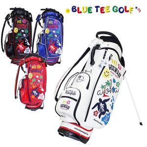 ブルーティーゴルフ HI HAWAII エナメル スタンドバッグ BTG-CB-021 9型 46インチ対応 BLUE TEE GOLF キャディバッグ｜daiichigolf