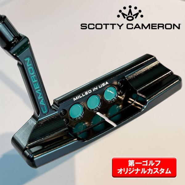 スコッティキャメロン スタジオスタイル 2025 NPT2 パター DLCブラックミラー・ターコイズ...