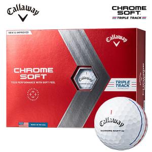 【大特価！】キャロウェイ クロムソフト トリプル トラック ホワイト ゴルフボール 1ダース 12球入り Callaway CW CHROME SOFT TRIPLE TRACK あすつく