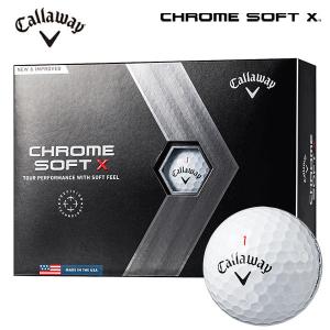 【大特価！】キャロウェイ クロムソフト X ホワイト ゴルフボール 1ダース 12球入り Callaway CW CHROME SOFT あすつく｜daiichigolf