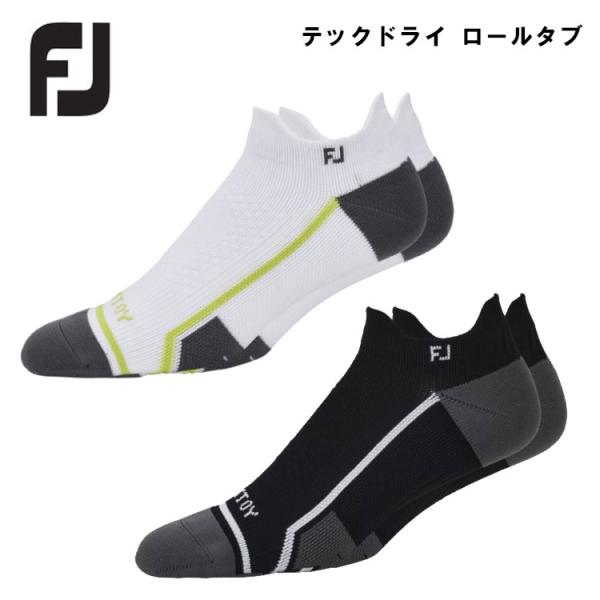 フットジョイ ソックス メンズ テックドライ ロールタブ FOOTJOY MEN'S TECH DR...