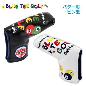 ブルーティーゴルフ スマイル＆ピンボール パターカバー ピン型 BLUE TEE GOLF HC-001 ヘッドカバー｜daiichigolf