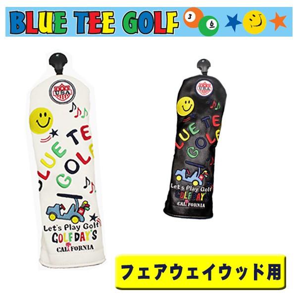 ブルーティーゴルフ スマイル＆カート ヘッドカバー フェアウェイウッド用 BLUE TEE GOLF...