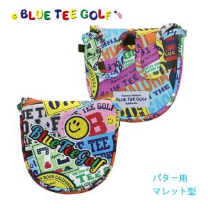 ブルーティーゴルフ ワッペン柄ヘッドカバー マレット型 パター用 BLUE TEE GOLF HC-035｜daiichigolf