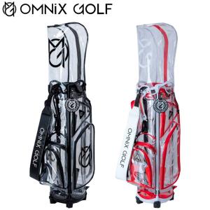 オムニックス ゴルフ クリア キャディバッグ 9型 組立式 OMNIX GOLF Clear CADDIE BAG｜daiichigolf