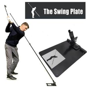 ザ スイングプレート　THE SWING PLATE テレスコープスティック付き スイング軌道矯正練習機｜daiichigolf