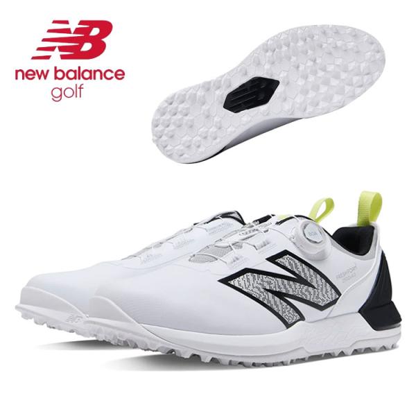 ニューバランス new balance ゴルフシューズ スパイクレス ボア ホワイト/ブラック Fr...