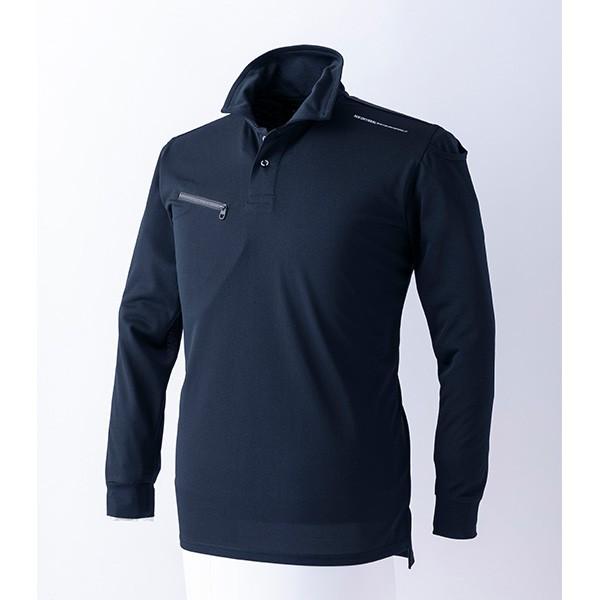 作業服 ポロシャツ 長袖 イーブンリバー EVENRIVER ドライシール長袖ポロシャツ NX406...