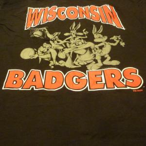 古着 バックスバニー WISCONSIN BAD GERS ビッグサイズ Tシャツ (2XL) 1994年製 TULTEX Bugs Bunny キャラT ［代官山FULL UP］古着/中古/代官山｜daikanyama-fullup