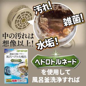 お風呂掃除 風呂釜洗浄剤 ヘドロトルネード 配...の詳細画像3