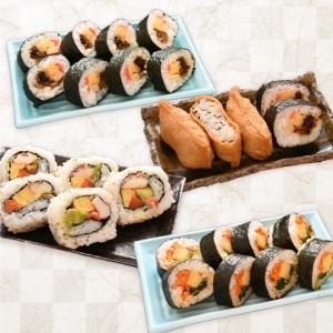 冷凍巻寿司セット（4種類）　美味しい　太巻寿司　キンパ寿司　カリフォルニアロール　助六寿司　巻寿司　グルメ
