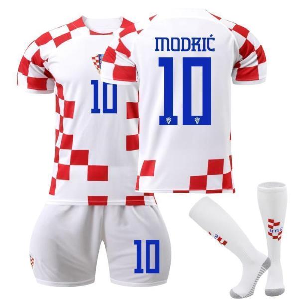 クロアチア代表 2022年ワールドカップ ホーム 大人用 子供用 上下着2点 ストッキング付き プロ...