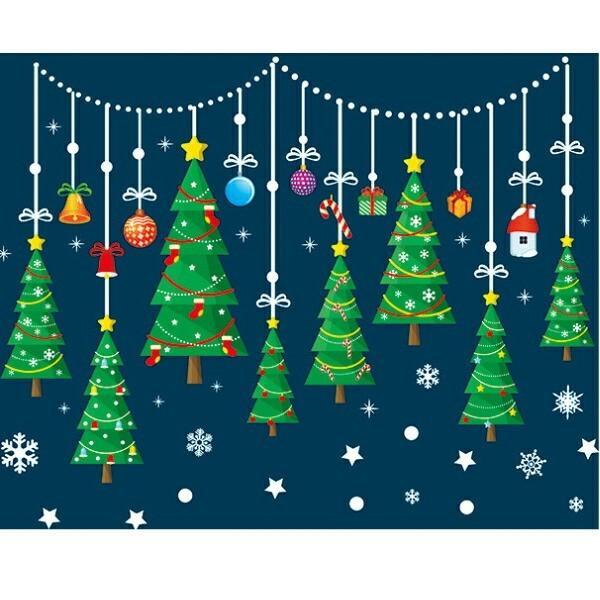 ウォールステッカー クリスマスツリー クリスマス トナカイ 北欧 雪 装飾 サンタクロース オーナメ...