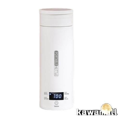 500ml 電気ケトル 携帯用 電気ポット 収納バッグ付き 45℃12H保温 ポータブル トラベルケ...