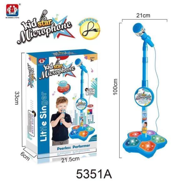 子供用スタンドバッテリー付かないカラオケデュアルマイクおもちゃ