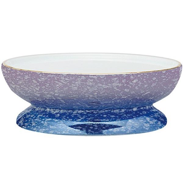 モダン仏具 光綺（こうき）供物台：有田焼（バイオレット／ブルー）