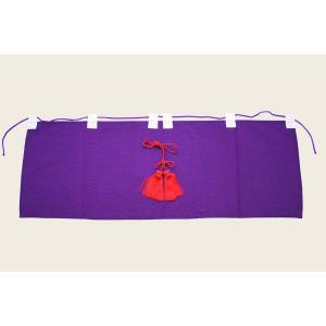 御神幕 巴紋 60号 185×46 右巴紋 紫色 化繊 m印/神棚 神社 : ハセガワ