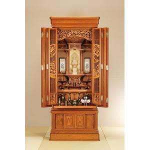 【在庫限り】国産品仏壇 57-21 円通 欅 明色 本体のみ h_art22_23p46_13