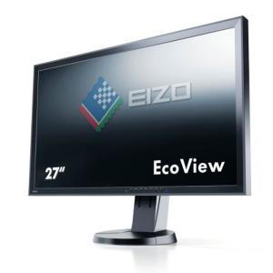 EIZO FlexScan 27インチカラー液晶モニター 2560x1440 DVI-D 24Pin DisplayPort ブラック Fl｜daikokuya-store3