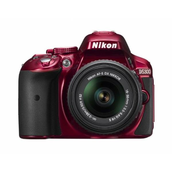 Nikon デジタル一眼レフカメラ D5300 18-55mm VR II レンズキット レッド 2...