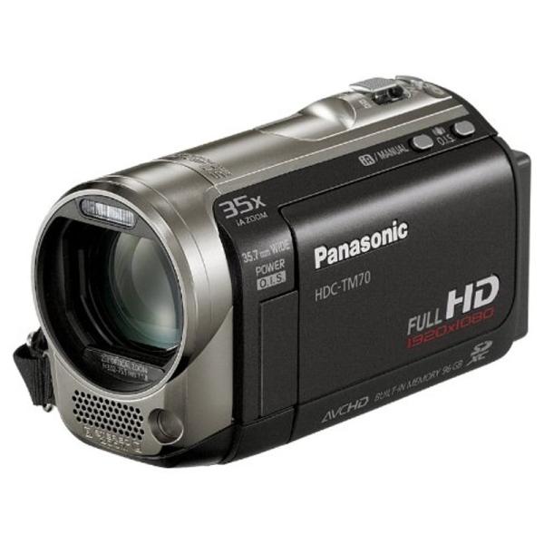 パナソニック デジタルハイビジョンビデオカメラ TM70 ムーンブラック HDC-TM70-K (内...