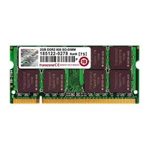 Transcend ノートPC用 PC2-6400(DDR2-800) 2GB 200pin SO-DIMM JM800QSU-2G｜daikokuya-store3