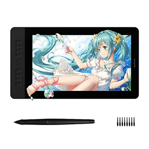 GAOMON液タブ PD1560 15.6インチ 液晶ペンタブレット 8192筆圧レベル充電ペン I...