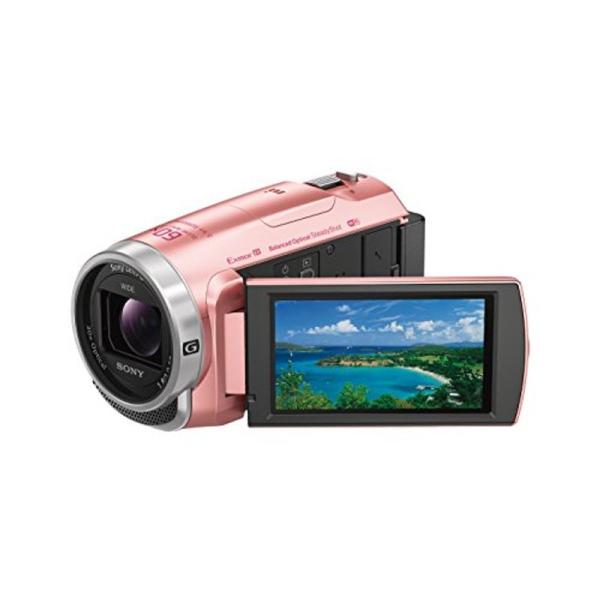 ソニー SONY ビデオカメラHDR-CX675 32GB 光学30倍 ピンク Handycam H...