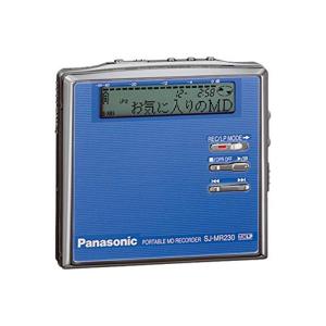 Panasonic パナソニック SJ-MR230-A ブルー ポータブルMDレコーダー MDLP対応 （MD録音再生兼用機/録再/MDウォ｜daikokuya-store3
