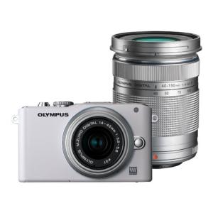 OLYMPUS ミラーレス一眼 PEN Lite E-PL3 ダブルズームキット ホワイト E-PL3 DZKIT WHT