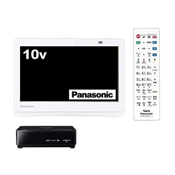 パナソニック 10V型 液晶 テレビ プライベート・ビエラ UN-10CT8-W 2018年モデル
