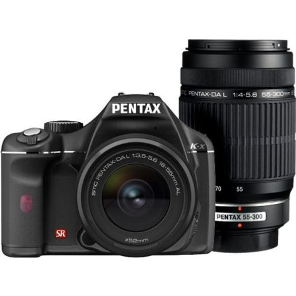 PENTAX K-x ダブルズームキットブラック デジタル一眼レフカメラ