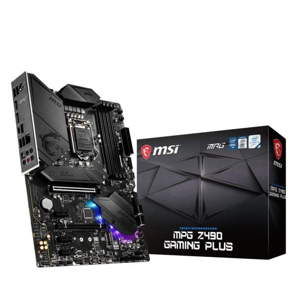 MSI MPG Z490 GAMING PLUS マザーボード ATX Intel Z490チップセ...