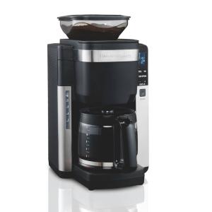 Hamilton Beach 45400 12カップ プログラム可能 コーヒーメーカー 自動挽き プレグラウンドコーヒー用 ブラック｜daikokuya-store3