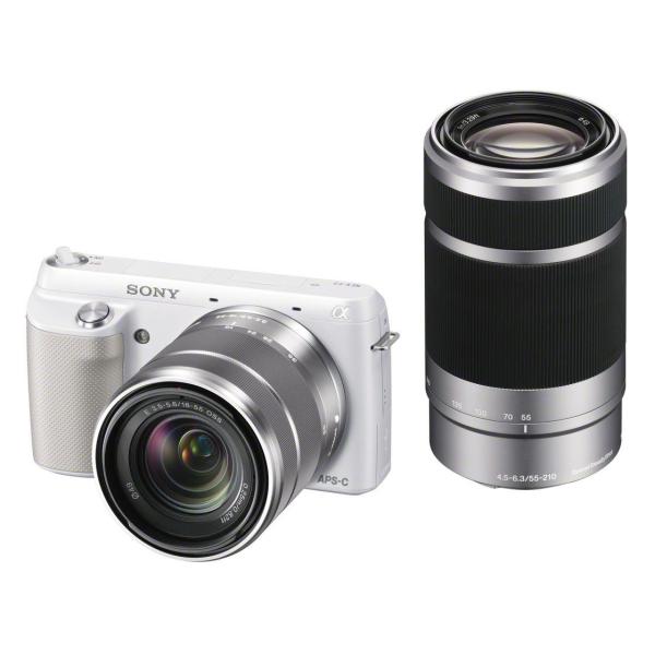 ソニー デジタル一眼カメラ「NEX-F3」ダブルレンズキット（ホワイト）SONY NEX-F3 NE...