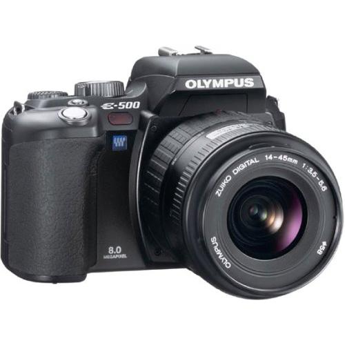 OLYMPUS デジタル一眼レフカメラ E-500 ブラック レンズセット