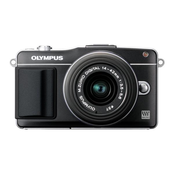 OLYMPUS ミラーレス一眼 PEN mini E-PM2 レンズキット ブラック E-PM2 L...