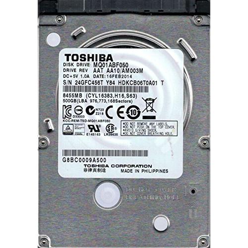 Toshiba mq01abf050?500?GB AAT aa10?/ am003?mフィリピン